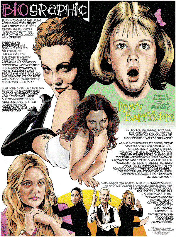 Biographic on Sunday September 10, 2006 Comic Strip