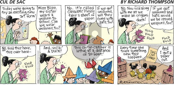 Cul de Sac on Sunday January 28, 2018 Comic Strip