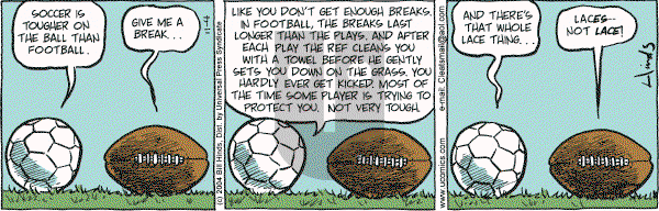 Cleats - Thursday November 4, 2004 Comic Strip