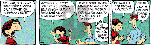 The Buckets on Saturday March 30, 2013 Comic Strip