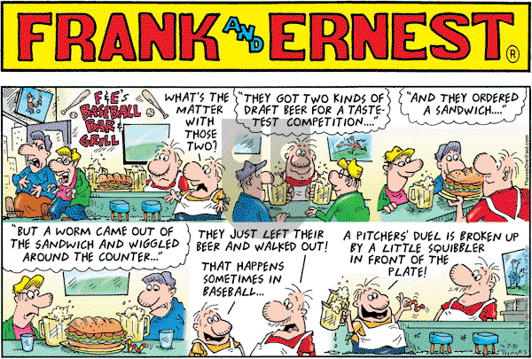 Frank and Ernest on Sunday July 31, 2011 Comic Strip