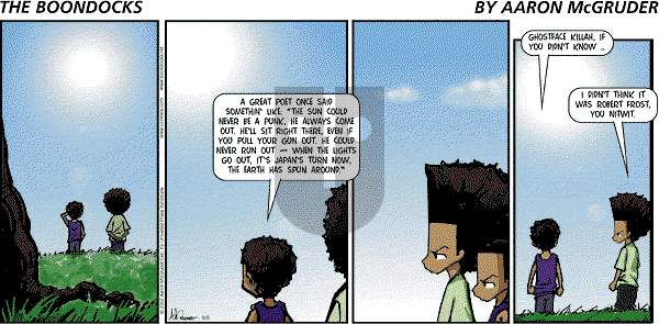 The Boondocks on Sunday December 6, 2009 Comic Strip