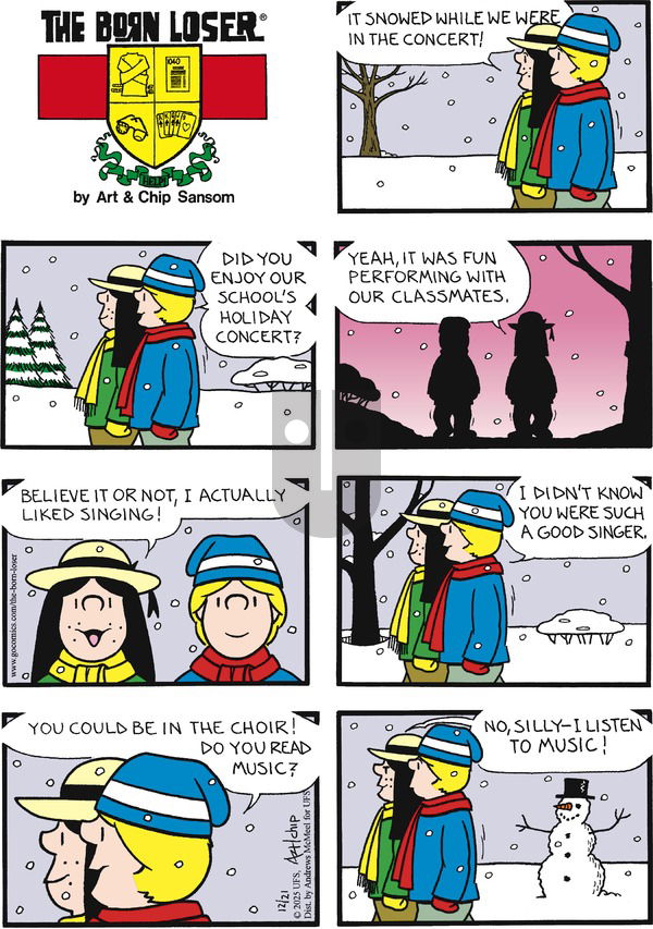 The Born Loser on Sunday December 21, 2025 Comic Strip