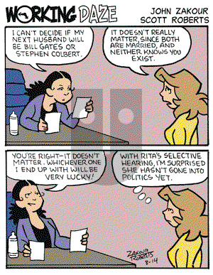 Working Daze on Thursday August 14, 2008 Comic Strip