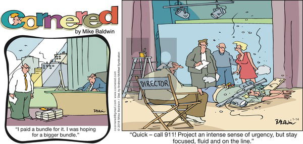 Cornered on Sunday January 14, 2018 Comic Strip