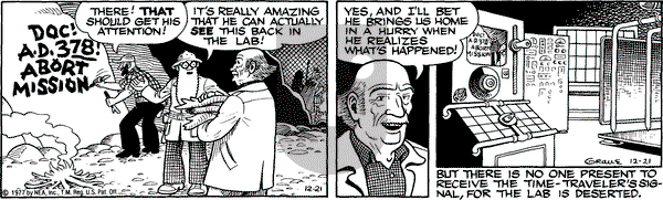 Alley Oop on Wednesday December 21, 1977 Comic Strip