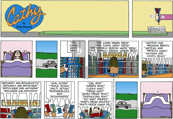 Cathy Classics - Sunday March 16, 2003 Comic Strip