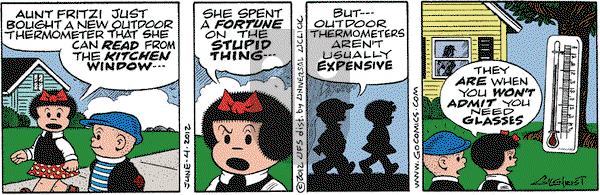 Nancy on Monday June 4, 2012 Comic Strip