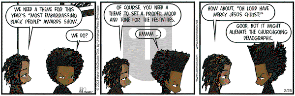 The Boondocks on Tuesday February 25, 2003 Comic Strip