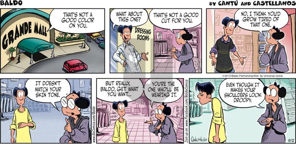 Baldo on Sunday September 2, 2012 Comic Strip