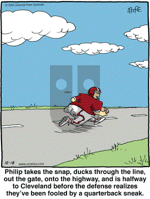 In the Bleachers on Saturday October 18, 2003 Comic Strip