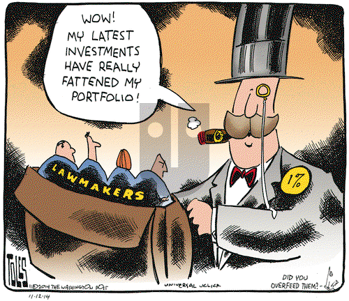 Tom Toles on Wednesday November 12, 2014 Comic Strip