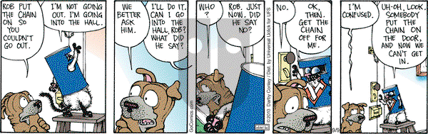 Get Fuzzy on Monday September 9, 2013 Comic Strip