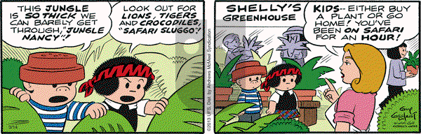 Nancy on Wednesday March 14, 2018 Comic Strip