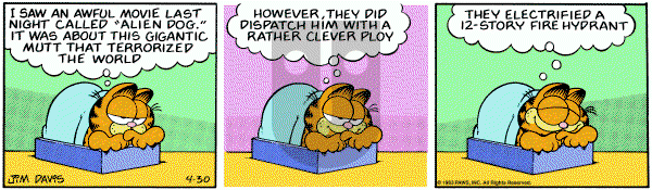 Garfield on Saturday April 30, 1983 Comic Strip
