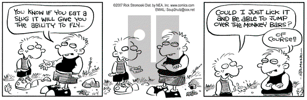 Soup to Nutz - Old on Tuesday December 4, 2007 Comic Strip