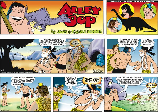 Alley Oop on Sunday April 7, 2013 Comic Strip
