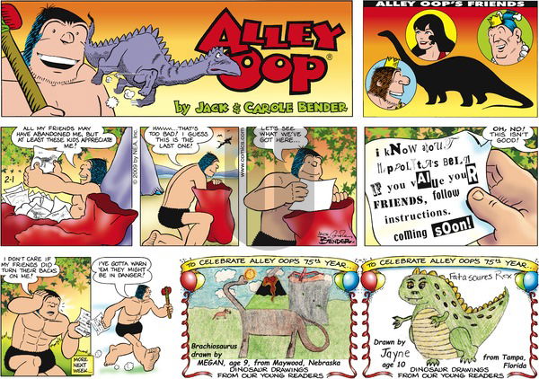 Alley Oop on Sunday February 1, 2009 Comic Strip