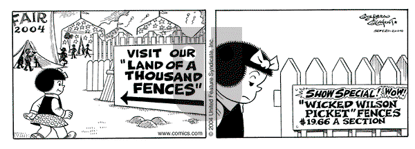 Nancy on Monday September 20, 2004 Comic Strip