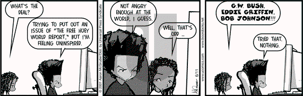 The Boondocks on Monday June 11, 2001 Comic Strip