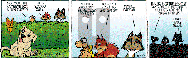Over the Hedge on Monday November 12, 2018 Comic Strip