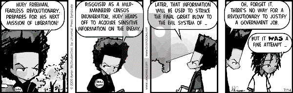 The Boondocks on Friday February 15, 2008 Comic Strip