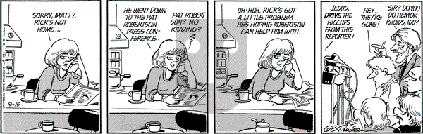 Doonesbury on Monday September 15, 1986 Comic Strip