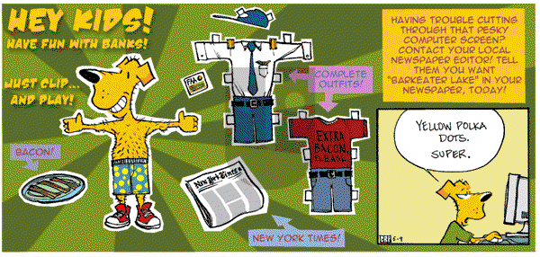 Barkeater Lake on Sunday December 11, 2011 Comic Strip