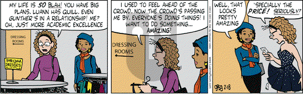 Luann on Tuesday February 18, 2014 Comic Strip