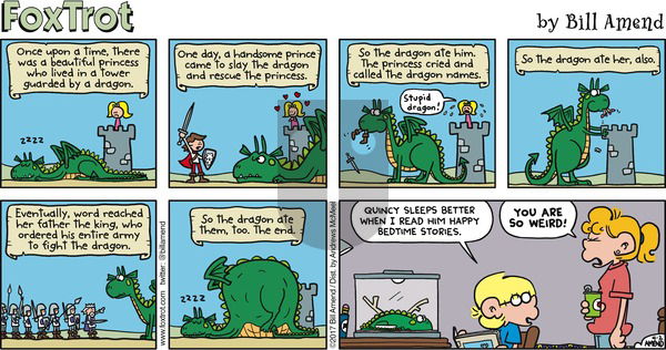 FoxTrot on Sunday April 2, 2017 Comic Strip