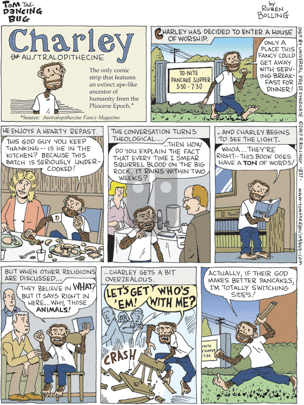 Tom the Dancing Bug on Saturday February 10, 2007 Comic Strip