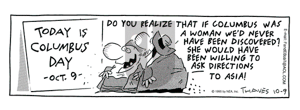 Frank and Ernest on Monday October 9, 1995 Comic Strip