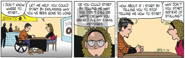 Luann on Wednesday April 30, 2003 Comic Strip