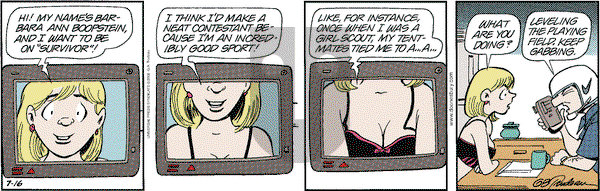 Doonesbury on Monday July 16, 2001 Comic Strip