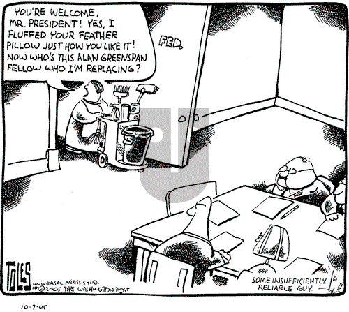 Tom Toles on Friday October 7, 2005 Comic Strip