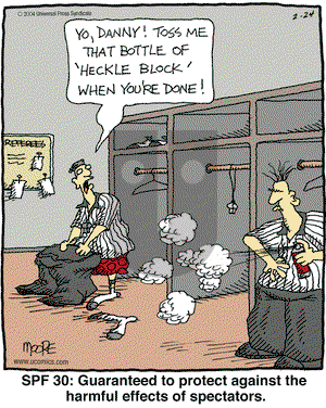 In the Bleachers on Tuesday February 24, 2004 Comic Strip