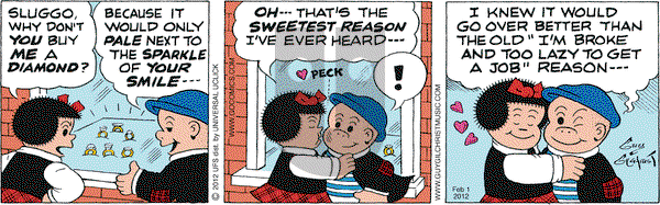 Nancy on Wednesday February 1, 2012 Comic Strip