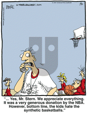 In the Bleachers on Wednesday January 31, 2007 Comic Strip