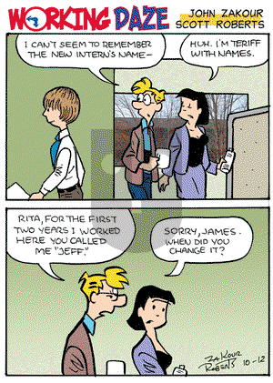 Working Daze - Monday October 12, 2015 Comic Strip