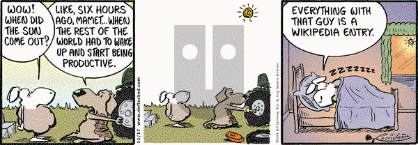 DeFlocked on Monday November 17, 2014 Comic Strip