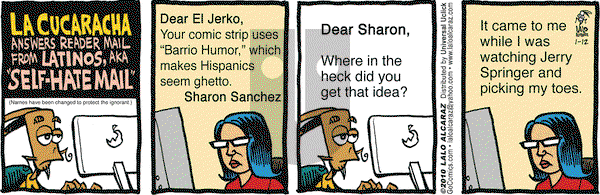 La Cucaracha on Monday January 12, 2015 Comic Strip