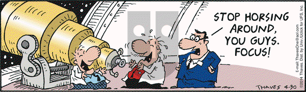 Frank and Ernest on Wednesday April 30, 2014 Comic Strip