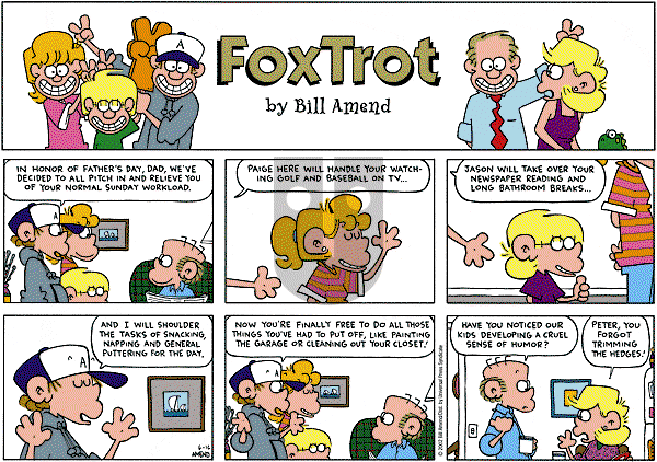 FoxTrot - Sunday June 16, 2002 Comic Strip
