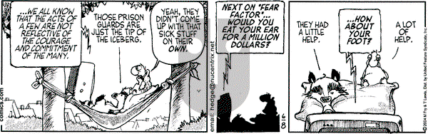 Over the Hedge on Monday June 21, 2004 Comic Strip