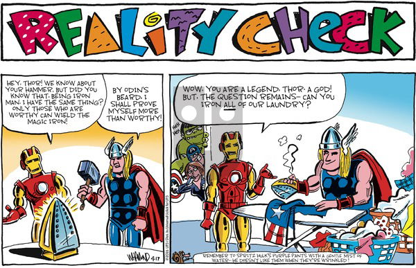 Reality Check on Sunday April 17, 2016 Comic Strip