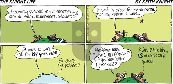 The Knight Life on Tuesday March 25, 2025 Comic Strip