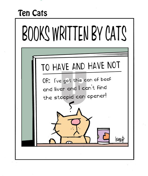 Ten Cats on Wednesday April 23, 2025 Comic Strip