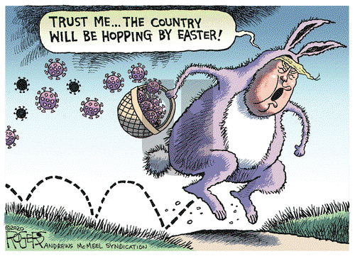 Rob Rogers on Saturday March 28, 2020 Comic Strip