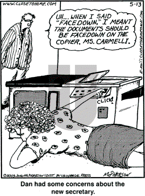 Close to Home on Wednesday May 13, 2009 Comic Strip