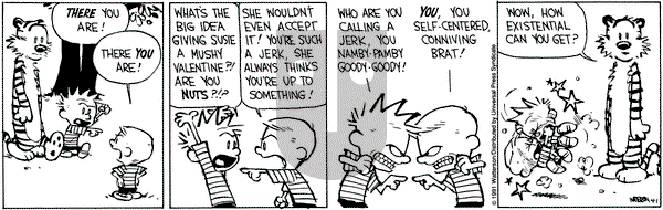 Calvin and Hobbes on Monday April 1, 1991 Comic Strip